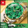 Relógio OLEVS Masculino Luxo Cronógrafo Aço Inoxidável 2870
