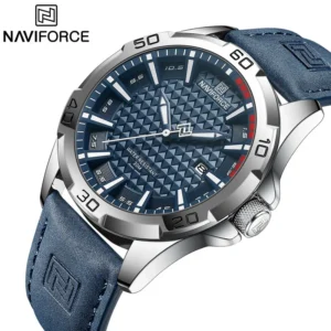 Relógio Naviforce Masculino Quartzo Couro Esportivo NF8023
