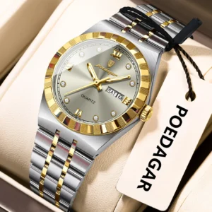Relógio Poedagar Feminino Luxo Original Quartzo 794