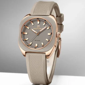 Relogio Feminino Nviforce 5061 , Quartzo  Silicone, Casual Elegante